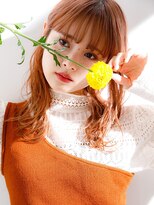 ヘアリゾート粋 新宿三丁目本店&nbsp;【Miyuki】ゆるふわミディアム×オレンジベージュ