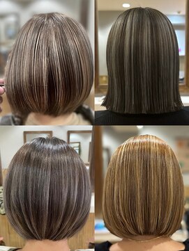 トランクス(TORANK'S) ダブルカラー ハイライト インナー 【ケアブリーチ付】￥12000