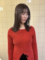 レジーロ (Regilo) 顔まわりレイヤー/グレージュ／ぱっつん前髪