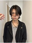 =メンズボブ/ダークアッシュ/ニュアンスパーマ／MAN’S HAIR