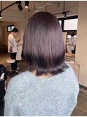 ラベンダーグレージュ 暗髪 ブリーチ 透明感カラー 名古屋