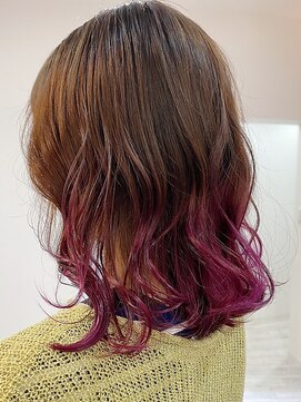 エルフ(elf) パッションピンク×グラデーションカラー ベビーピンク