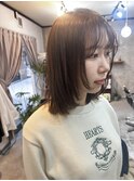 ミディアムレイヤー/顔周りレイヤー/レイヤーカット