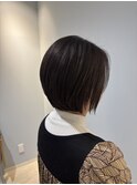 大人女性丸みショートヘア赤羽美容室