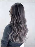 韓国ヘアロング美髪おくれ毛顔周りレイヤー_ba545433