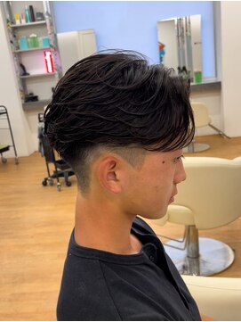 ビカム 名駅(become) フェザーパーマメンズマッシュ