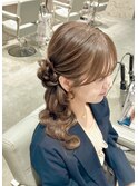 サイドポニー/サイドアップ/お呼ばれヘア