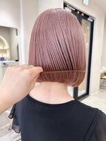 ニモ(NIMO.)&nbsp;ピンクカラー/ハイトーン/Wカラー/ボブ/ピンクベージュ