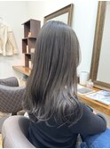ブリーチ無しアッシュカラー