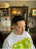 MEN’S HAIR/サーフカール/刈り上げセンターパート/印西