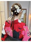 （mutsumi.）卒業式ヘアセット＊リボンカチモリ【仙台美容室】