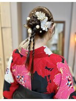 オーセンヘア(AUTHEN.HAIR)&nbsp;（mutsumi.）卒業式ヘアセット＊リボンカチモリ【仙台美容室】