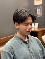 銀座 シノ 本店(shino)&nbsp;【理容室】センターパート　刈り上げ　バーバー