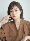 暗髪×ボブ×地毛風縮毛矯正