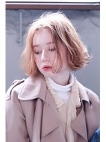 マイティ バイ エイチ(mighty by H)&nbsp;【mighty】ブロンド×ワンレンボブ×イルミナカラー