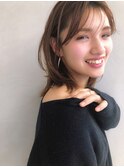 大人ウルフ_マニッシュショートネイビーカラーフレンチボブ