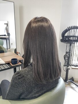 ヘアースパリゾート リアン 燕三条店(Lien) ラベンダーグレージュ_重めワンカール