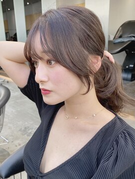 ロンドフルール 大宮東口(Lond fleur) 韓国女優さんの様な顔まわりカット　ショコラベージュ