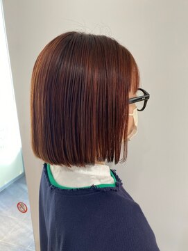 ネオリーブ ジューク 日吉店(Neolive JuQ) 【切りっぱなしキュートボブ☆】 ベージュハイライト