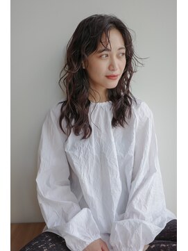 ケシキ 佐賀(keshiki) ふわっとデジタルパーマ×大人レイヤーロングのに合わせカット