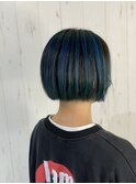 【ayame大泉学園】バレイヤージュ_デザインカラー_ブルー_11