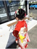 日本髪風ゆるっとアレンジ