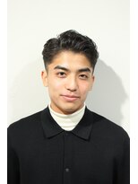 レンゲン(LENGEN) 束感刈り上げビジネス七三ツーブロックアップバング１０１９