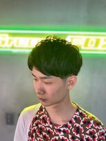 グリーディーフォックス 三軒茶屋(GreedyFOX)&nbsp;波巻き/マッシュパーマ/ウルフ/ハイライト<理容室>三軒茶屋