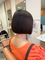 シェノン 夙川(CHAINON)&nbsp;ボブ/前髪パーマ/黒髪/グレーベージュ/レイヤーロング