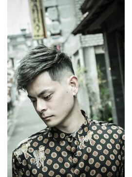 カーウォッシュバーバー(CARWASH BARBER) アッシュブラックマッシュパーマウルフ波巻きカルマパーマ 11