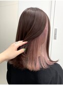 ワンポイントでお洒落なインナーカラー!