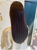 ストレートロング/縮毛矯正/髪質改善/透明感/20代30代/春ヘア