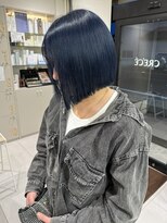 クレーチェ(CRECE)&nbsp;《畑中結衣》ボブスタイル/デザインカラー/ブルーカラー