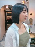 地毛風カラー/ナチュラルレイヤーカット/ショートボブ[船橋]