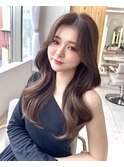 大人可愛い韓国くびれヘア　レイヤーカット　似合わせ顔まわり