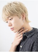 10代20代学生ハイトーンカラー前髪パーマメンズショートd与野