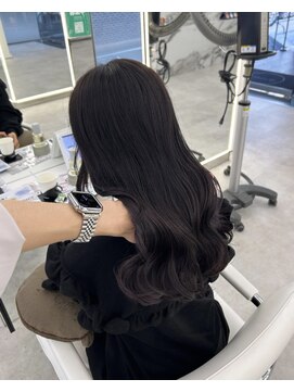 ブラウン(Brown) 艶髪ダークラベンダー