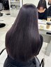 【見て、触れて、ときめく髪質】カット＋ツヤカラー+超音波トリートメント　