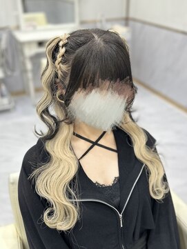 ヘアセットアリエス(aries) 編み上げハーフツイン