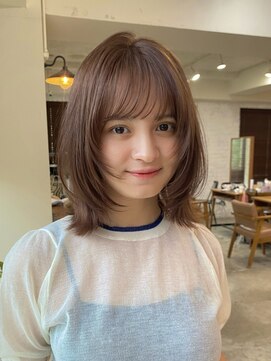 ガーデン 渋谷(GARDEN) ボブレイヤー　フェイスレイヤー　似合わせカット　ベージュ