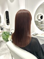 リュール バイ ヘッドライト 北千住店(lueur by HEADLIGHT)&nbsp;オレンジカラー　秋カラー　前上がり　ナチュラルスタイル