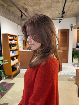 ハー(her) レイヤー×ミルクティーベージュ｜her都立大学