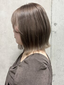 ルノン(LUNON) 黒髪クラゲヘアーオリーブグレー小顔ココアベージュ
