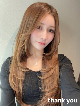 モアムー(Moremuu) 【青木 淳】レイヤーカット/ブリーチカラー