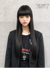 エスト 大阪梅田(EST)&nbsp;レミー100%高級人毛/53cm☆シールエクステ60枚+馴染ませカット