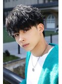 men'shair/波巻きツイストスパイラル/ニュアンスパーマ