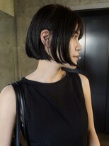 ランド(LAND) 前下がりボブ ダークブラウン