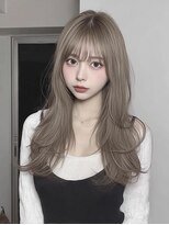 レア 新越谷(LEA) 柔らかウェーブレイヤー × ベージュグレージュ