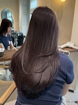 ヒイロ(hiilo.)&nbsp;暖色カラーはブリーチ無しがオススメ♪ワンカラーでワインレッド