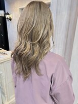 キャアリー(Caary) 福山美容室caaryホワイトミルクティーブリーチ髪質改善40代50代